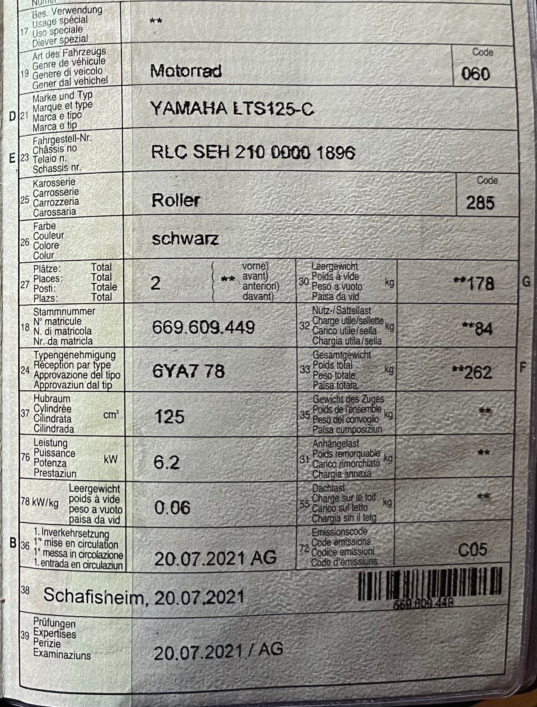 YAMAHA D'elight LTS 125-image-5