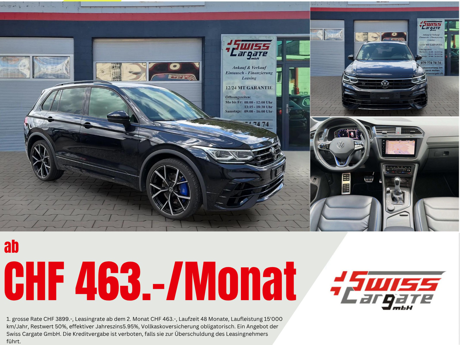 VW Tiguan 2.0TSI R 4Motion DSG mit AHK + Ledersitze & Komplettwinterräder