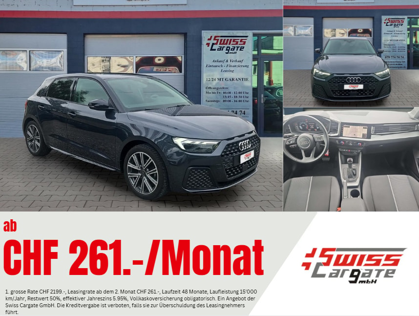 AUDI A1 Sportback 30 TFSI advanced S-tronic mit 5J Werksgarantie oder bis 100000km