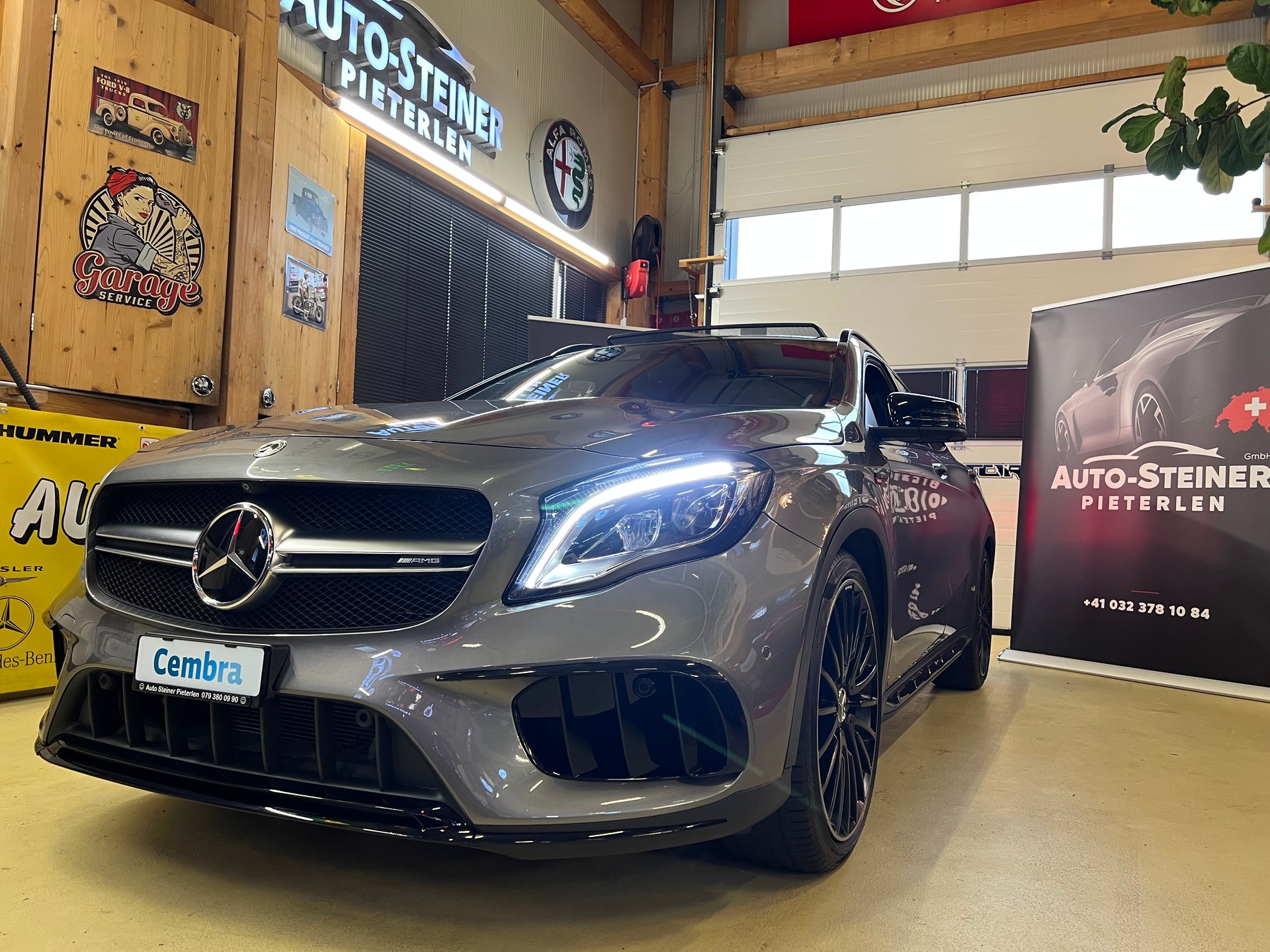 MERCEDES-BENZ "GLA 45 AMG" 4MATIC 7G-DCT. CH AUTO MB AUSLIEFERUNG. SAUBER UND GEPFLEGT. AB MFK !!-image-19