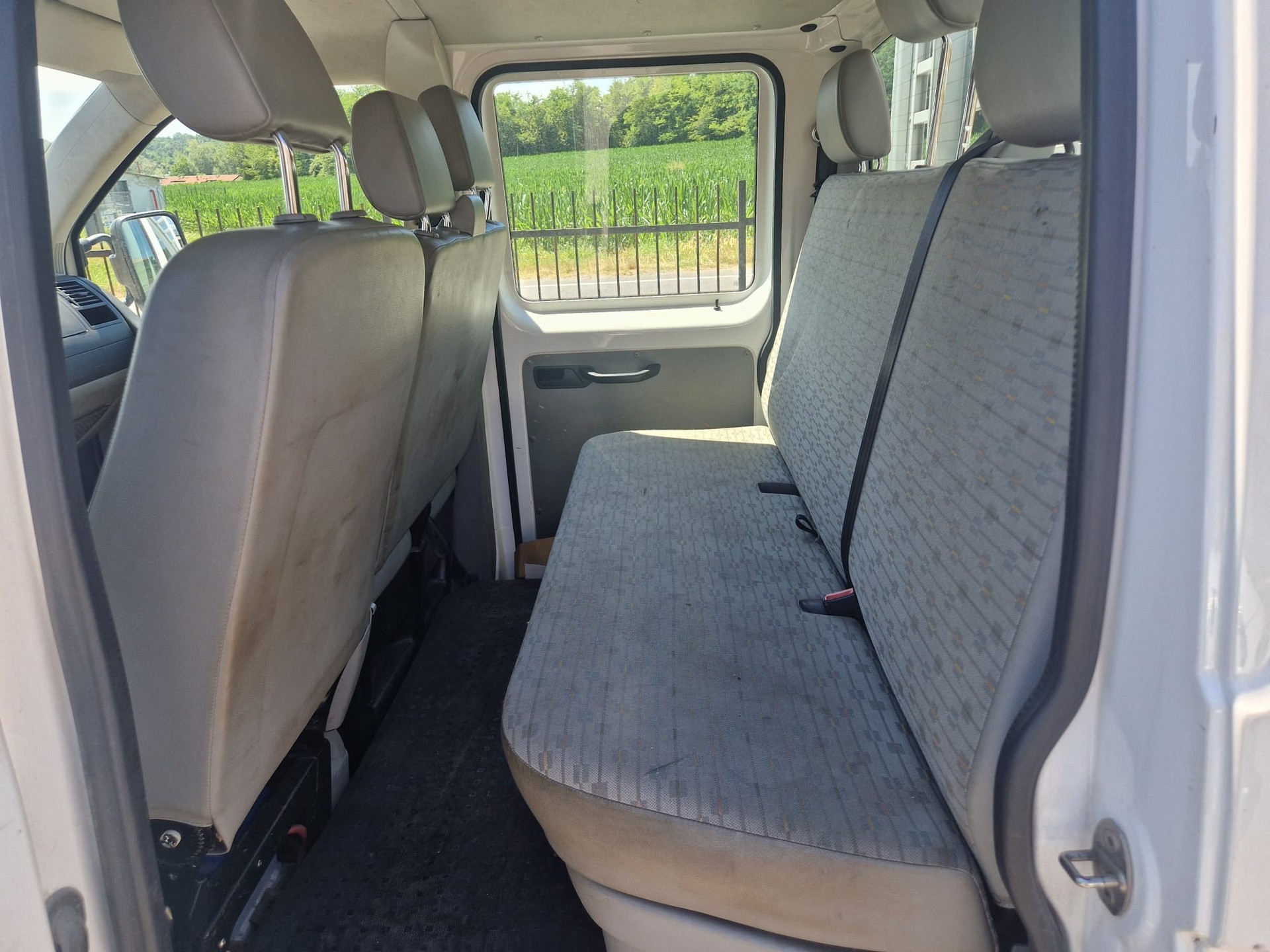 VW T5 2.0 TDI 4Motion Doppia Cabina - Gru HMF 200 - Ponte Fisso in Alluminio - Aumento del carico e Gancio Traino KG. 3500-image-15