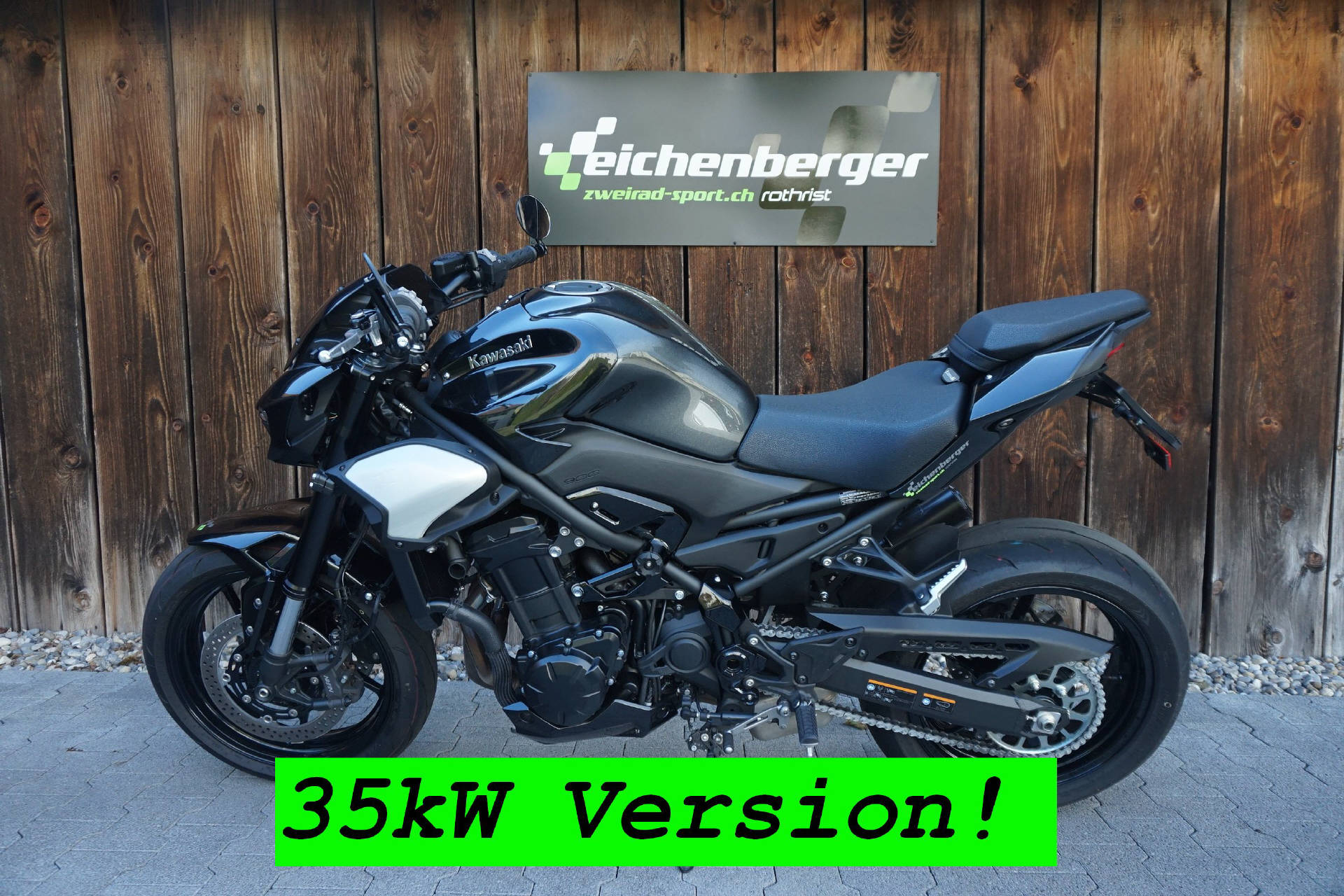 KAWASAKI Z 900 ABS (A2) (35kW) Leovinci LV Corsa S Full Black Edition Auspuff-image-0