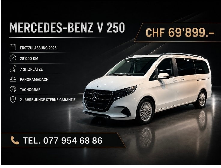 MERCEDES-BENZ V250d L Exclusive 9G-Tronic PANO Distronic Elec.Tür