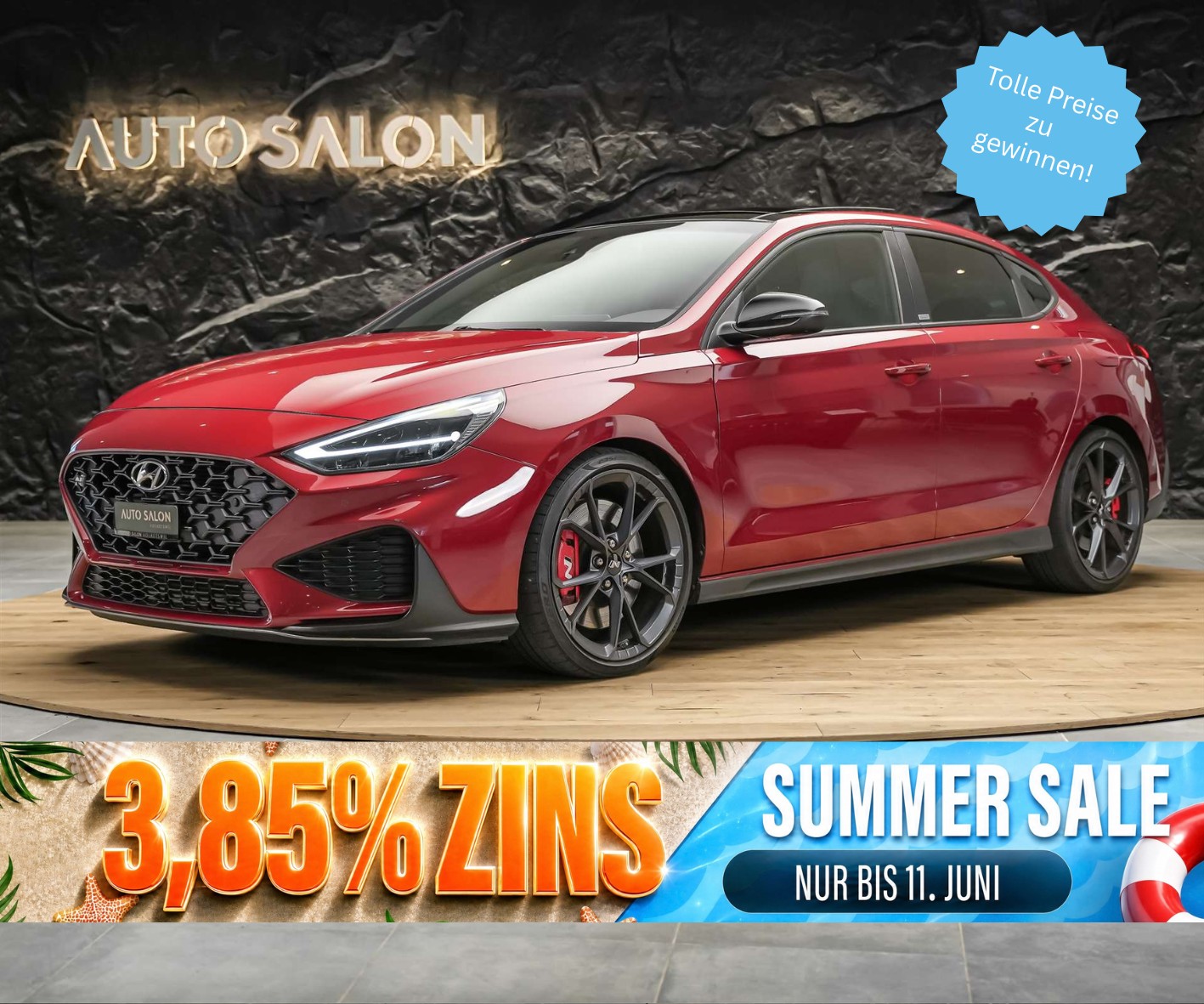 HYUNDAI i30 Fastback 2.0 T-GDi N DCT*Panorama*Sportsitze*Rückfahrkamera*Panorama*Schalensitze*Sitzheizung*