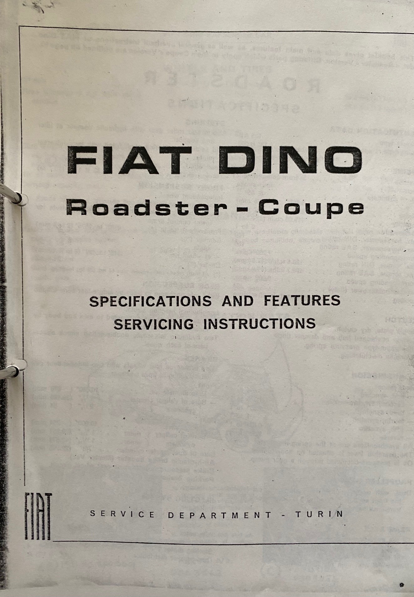 FIAT Dino 2.0 V6 / Veteran / Teil Restauriert / frisch sb Service-image-7