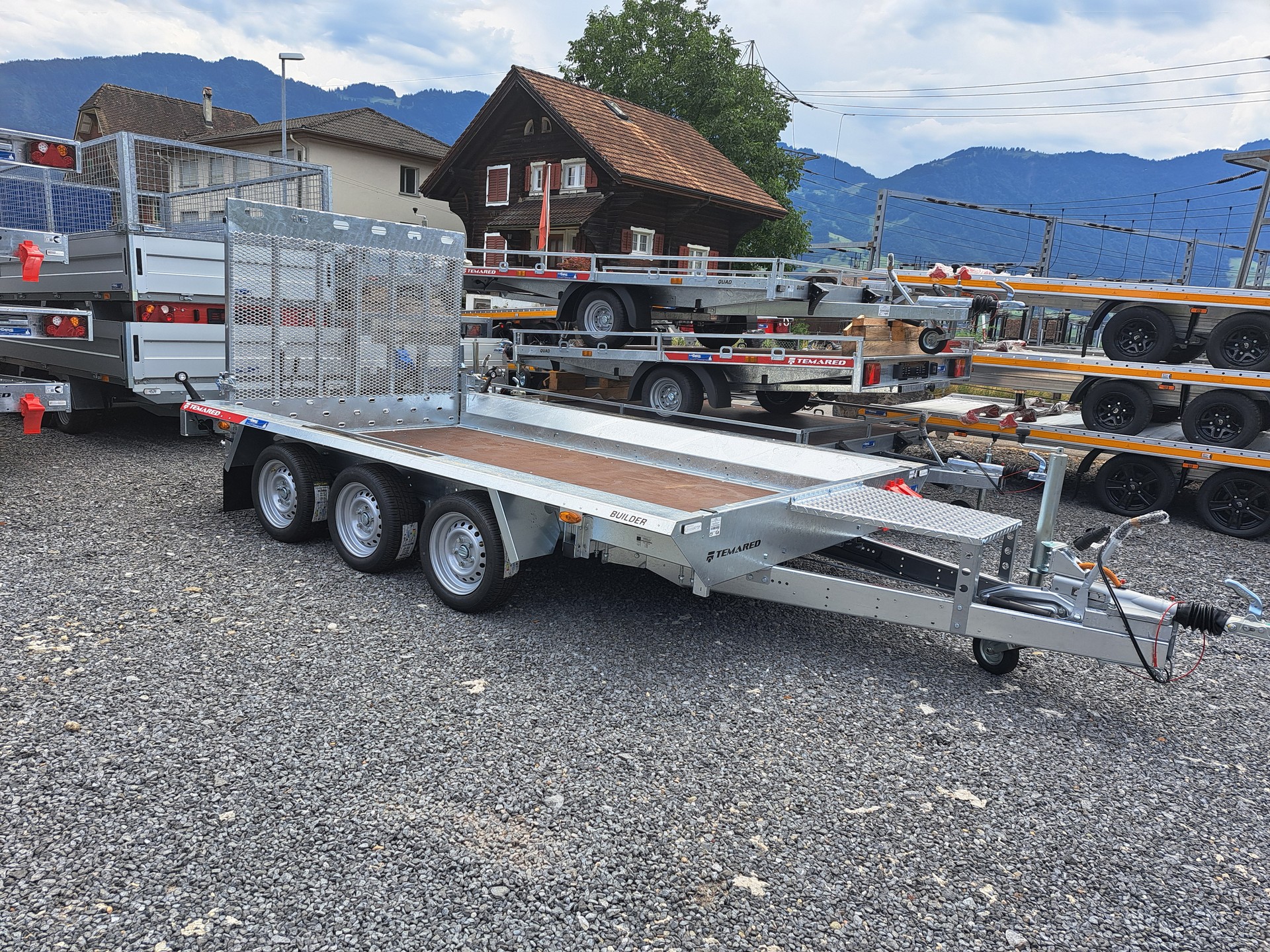 TEMARED BUILDER 3518 3'500kg Baumaschinentransporter geschlossene Rampe-image-6