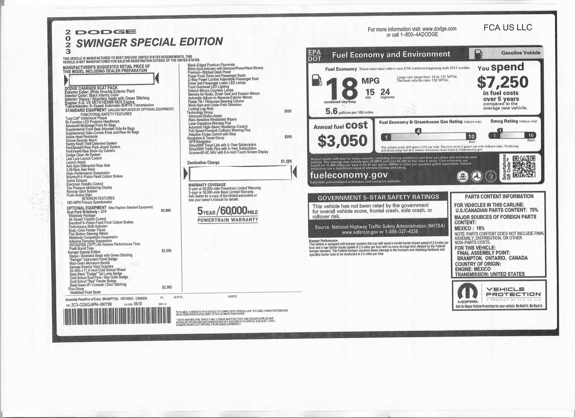 DODGE Charger 392 WB Scatpack Swinger 1/1000-image-2