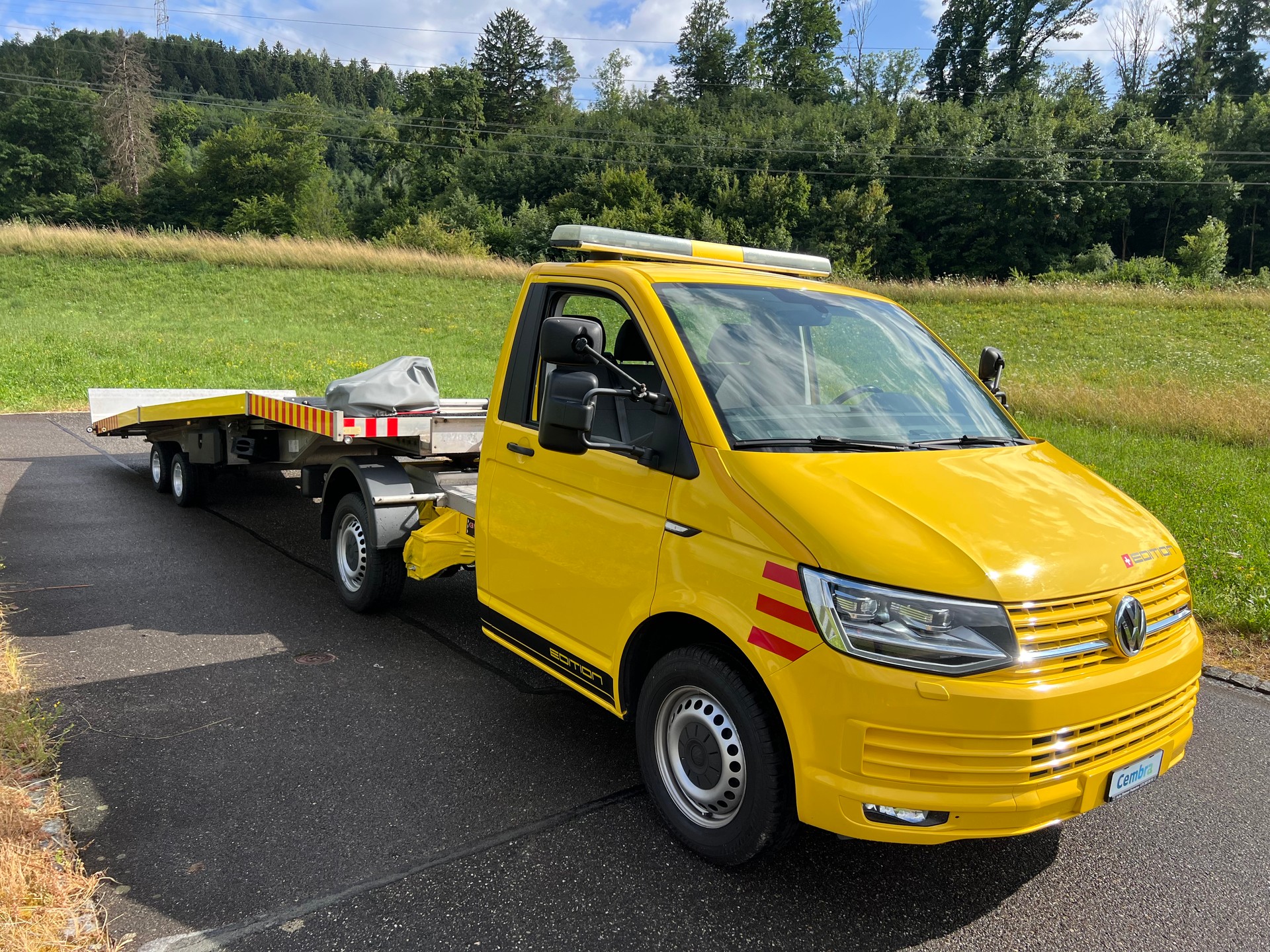 VW 4X4 "BALDINGER ABSCHLEPPER" 2600 KG NUTZLAST "AB MFK" T6 2.0 TDI 4Motion. KANN MIT PERMI B GEFAHREN WERDEN.