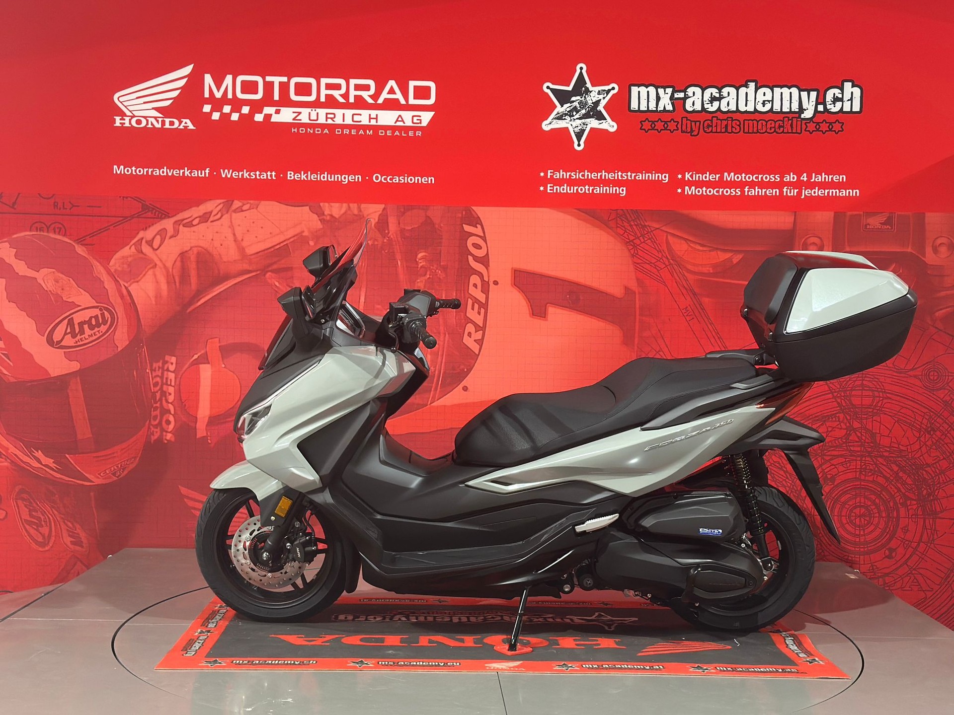 HONDA Forza 350 Smart Top Box 2026*Neufahrzeug**Pearl Falcon Grey**Modell 2026**-image-4