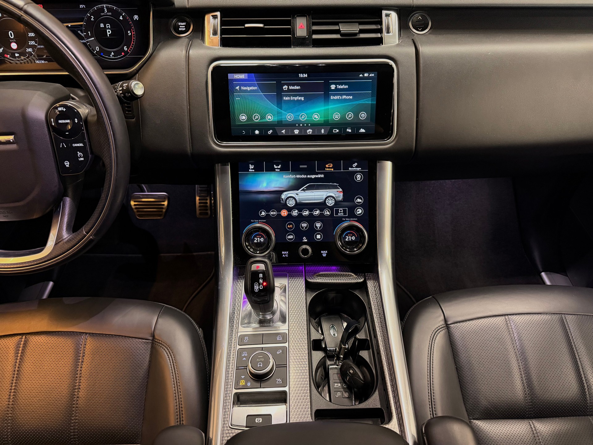 LAND ROVER Range Rover Sport D350 3.0D I6D | Santorini Black | 350PS | CH-Fzg. | CarVertical |-image-25