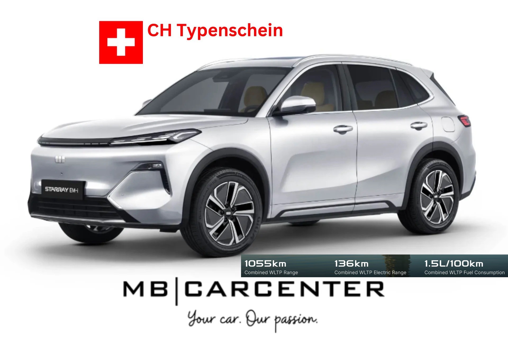 GEELY Starray EM-i Max Plug in Hybrid mit grossem 29.8kw Akku / alle Optionen / 8 Jahre 200'000km Werksgarantie