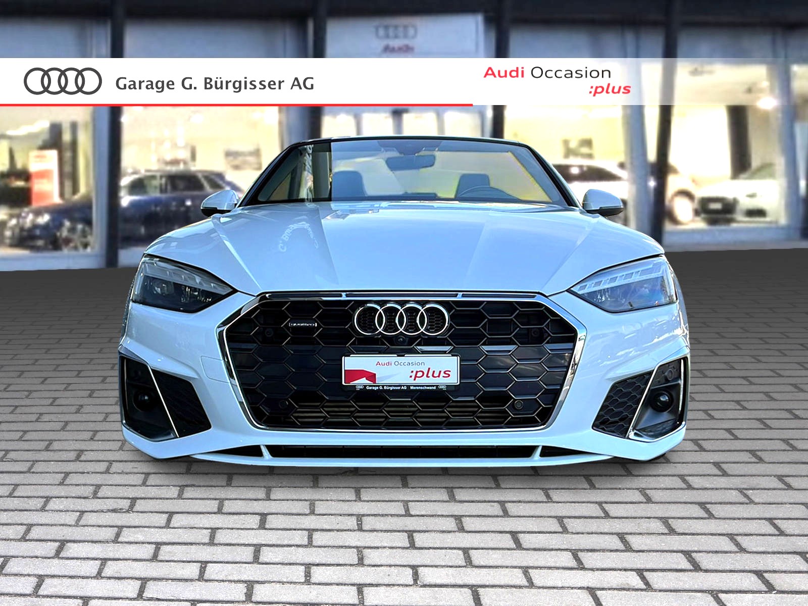 AUDI A5 Cabriolet 40 TFSI S-Line Attraction S-tronic quattro Gletscherweiss Metallic-showroom-element-1