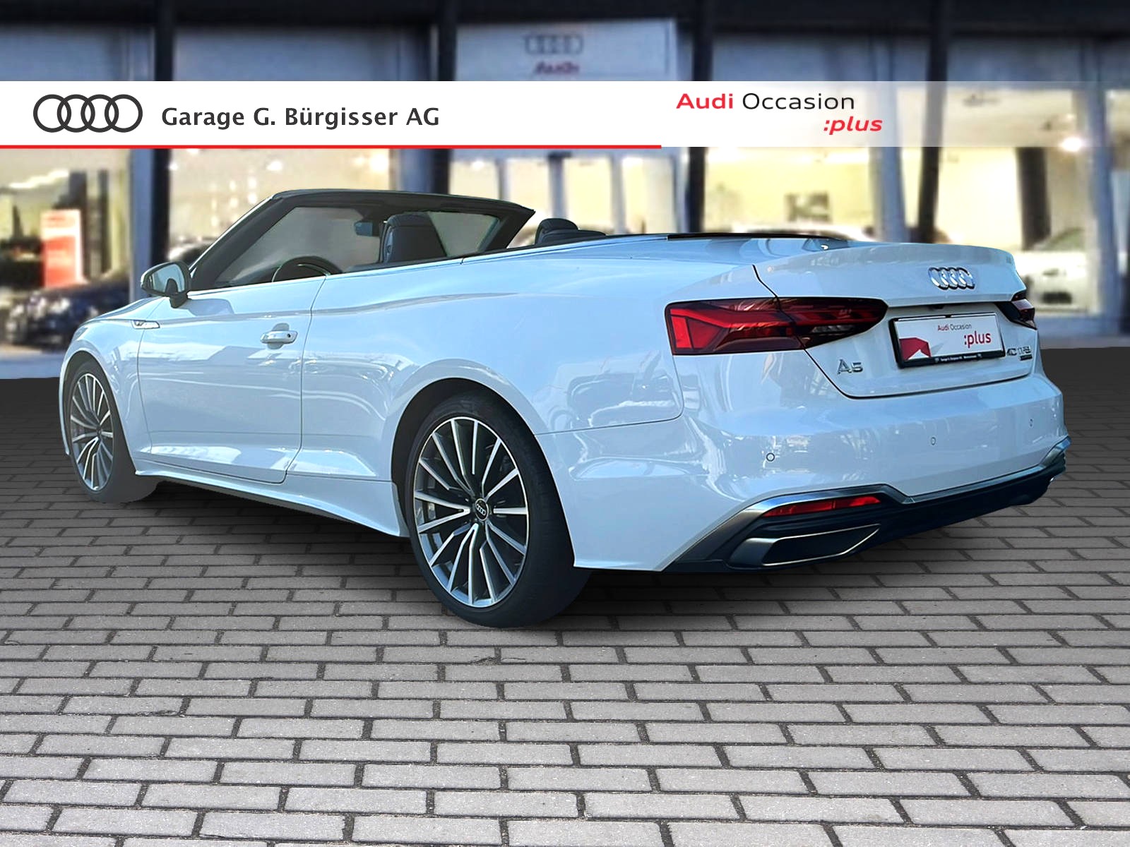 AUDI A5 Cabriolet 40 TFSI S-Line Attraction S-tronic quattro Gletscherweiss Metallic-showroom-element-3
