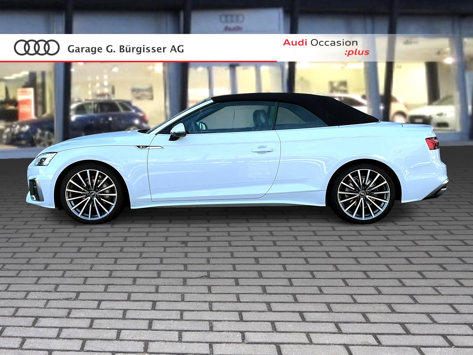 AUDI A5 Cabriolet 40 TFSI S-Line Attraction S-tronic quattro Gletscherweiss Metallic-showroom-element-2