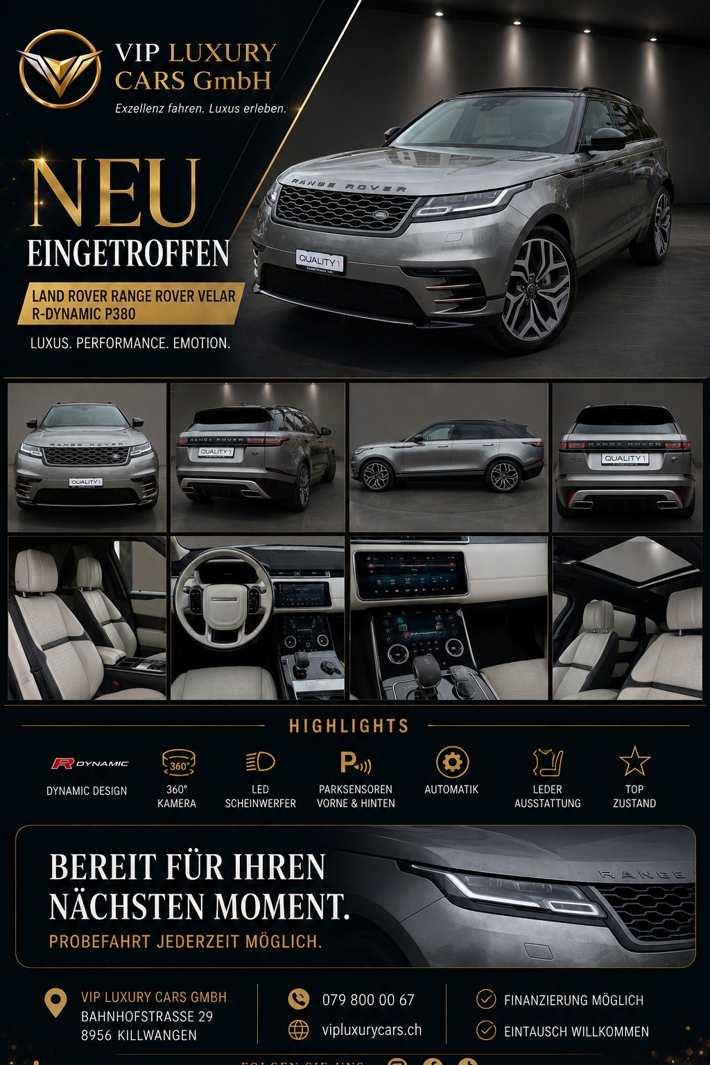 LAND ROVER Range Rover Velar R-Dynamic P 380 PS Automatic First Edition-showroom-element-1