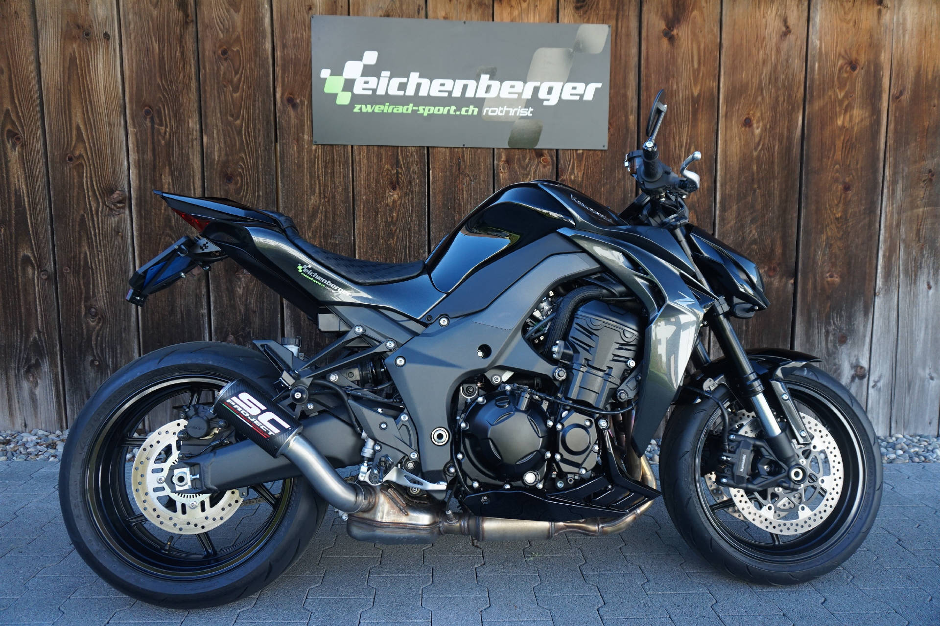 KAWASAKI Z 1100 ABS mit SC Project CR-T Karbon Auspuff-image-2