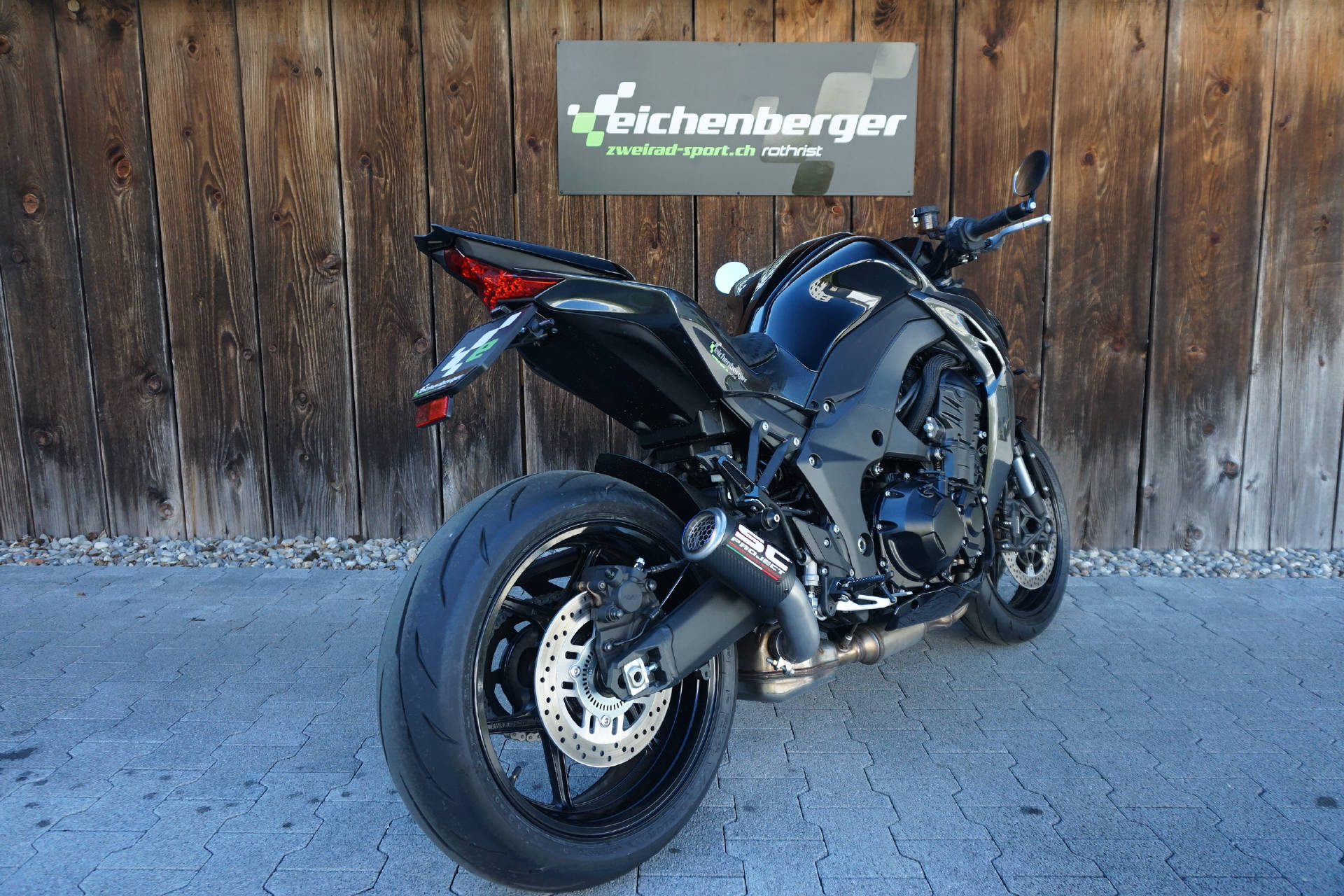 KAWASAKI Z 1100 ABS mit SC Project CR-T Karbon Auspuff-image-3