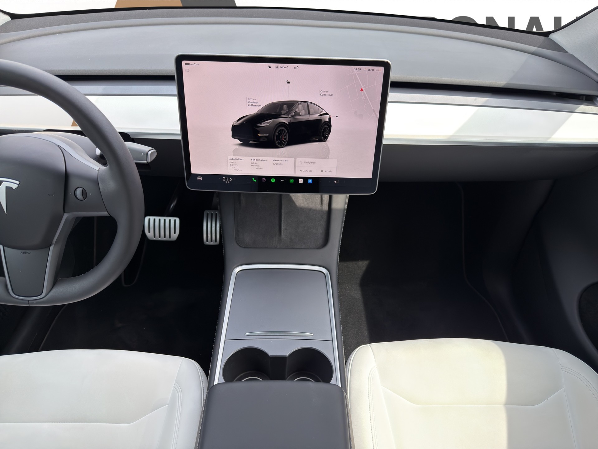 TESLA Model Y Performance D SOC 95.5% Weisses Interieur-image-19
