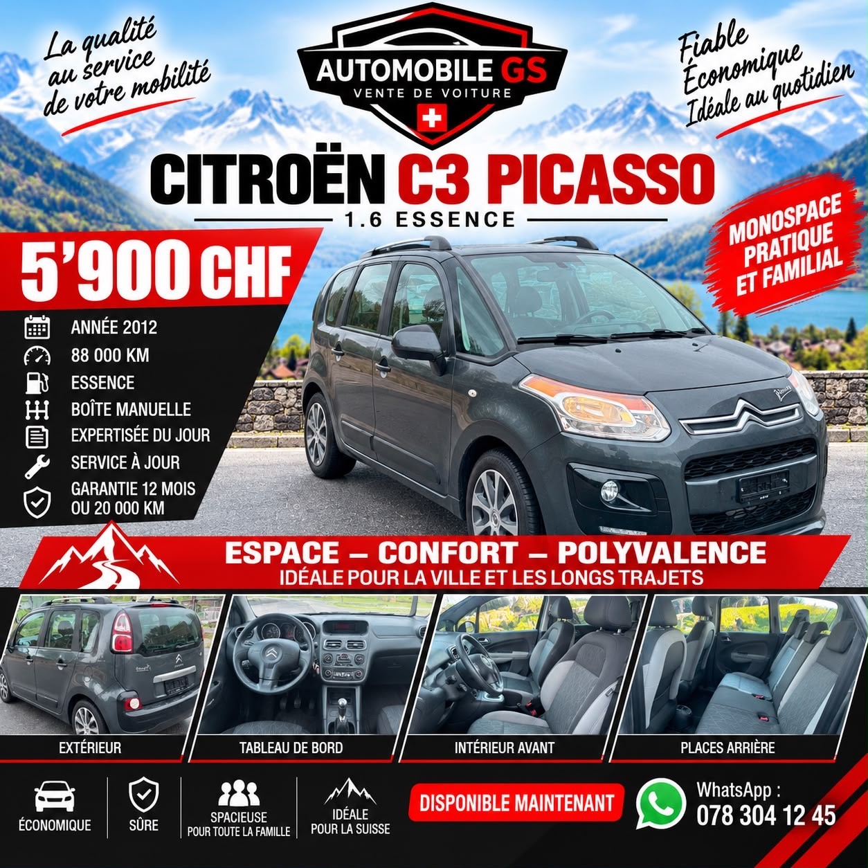 CITROEN C3 Picasso 1.6i 16V Séduction