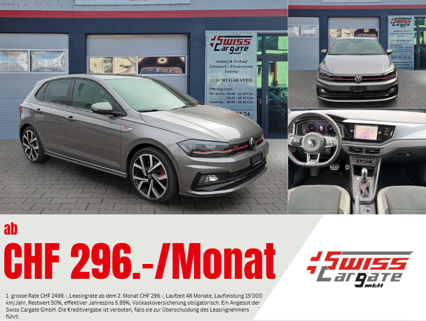 VW Polo 2.0 TSI GTI DSG mit Panoramadach & Beats Soundsystem + Leder/Alcantara