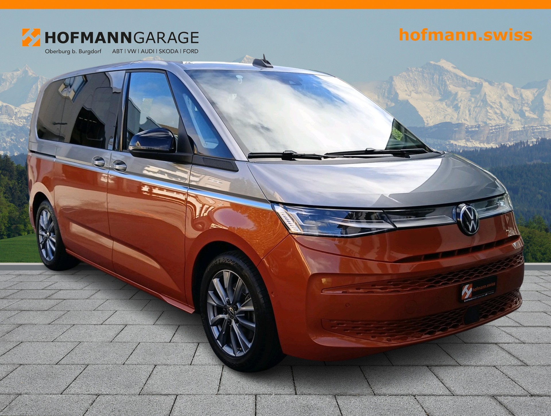 VW Multivan 2.0 TSI Style Liberty DSG Orange/Silber 7-Sitzer-showroom-element-2