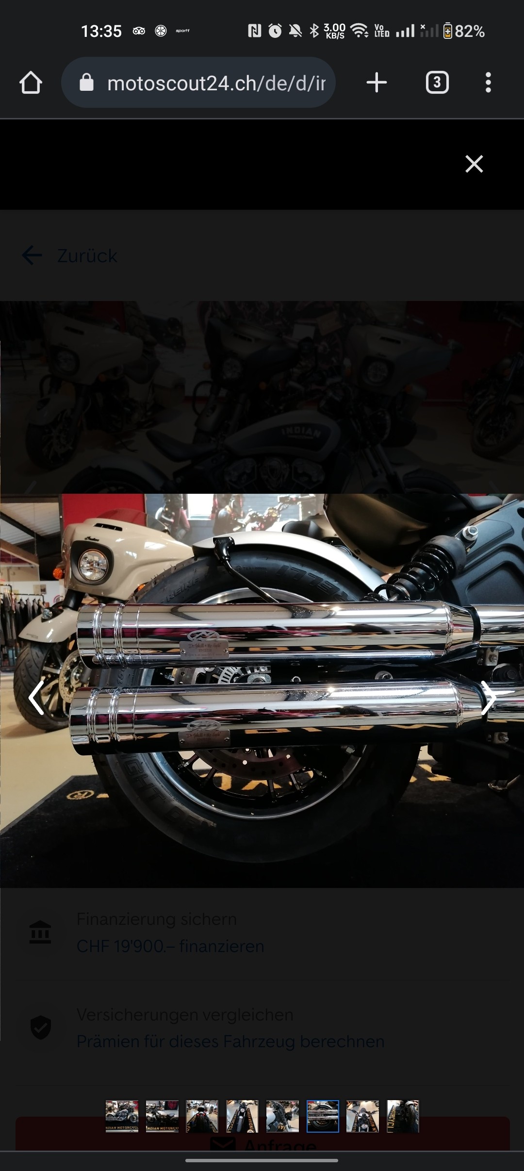 INDIAN Scout 1200 Rogue Wunderkind Komplettumbau, Silber matt Speziallackierung-image-4