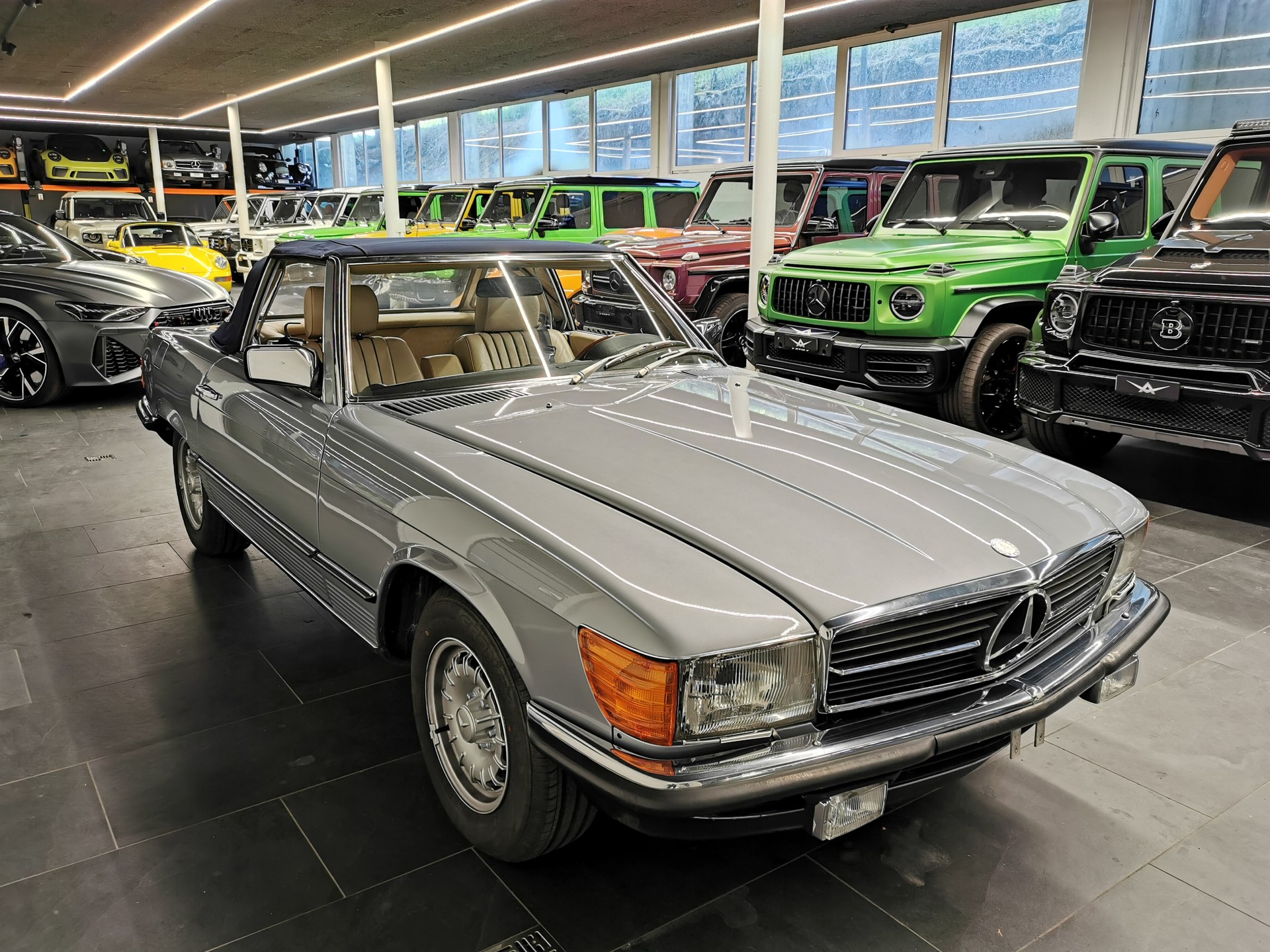 MERCEDES-BENZ SL-Class SL 280 KLIMA R 107 HARDTOP SILBERBLAU MÉT. /BEIGE LEDER 280 SL 185 PS GAR. ORIG. NUR 39' KM KLIMA VETERAN OLDTIMER-image-7