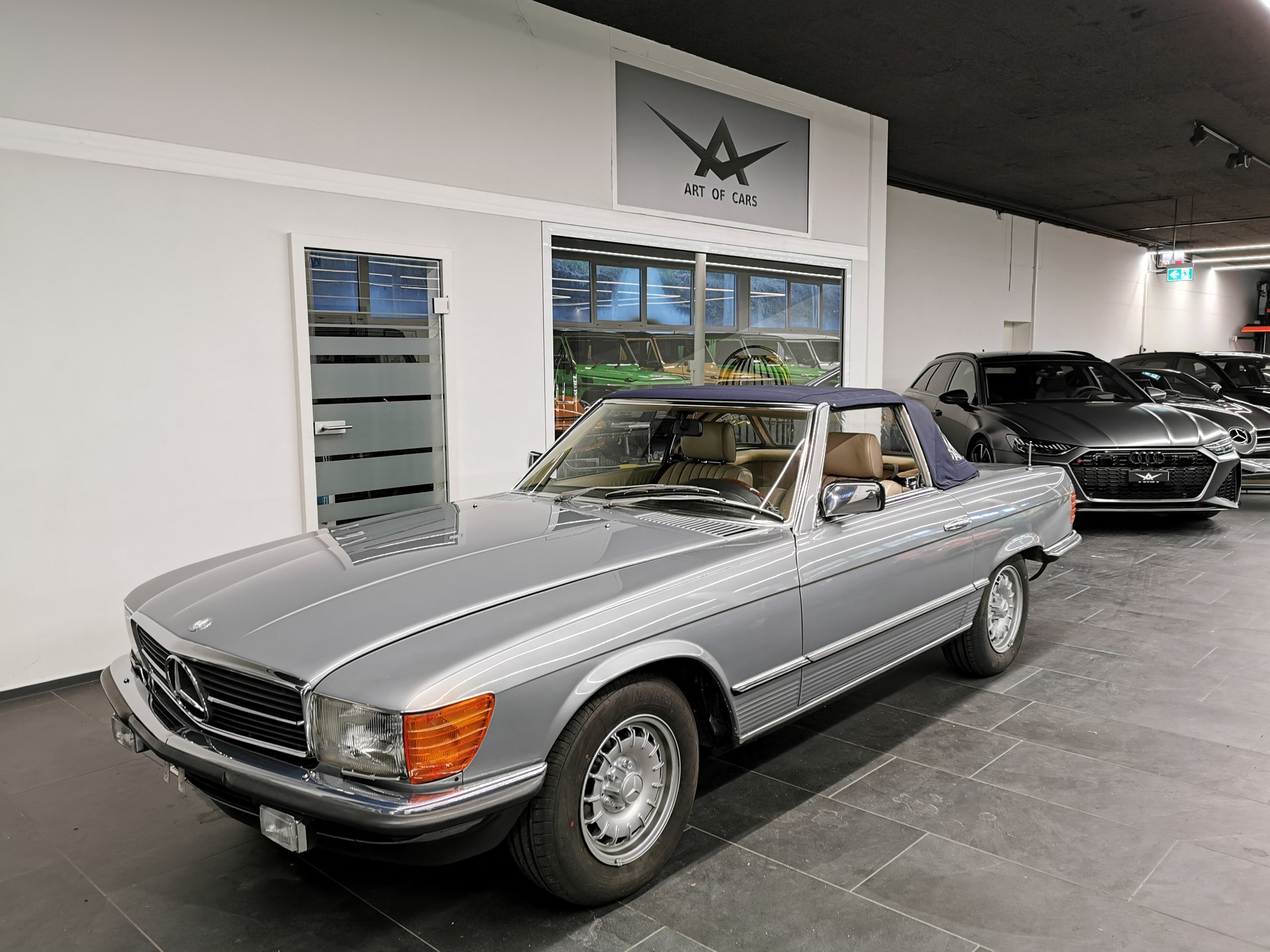 MERCEDES-BENZ SL-Class SL 280 KLIMA R 107 HARDTOP SILBERBLAU MÉT. /BEIGE LEDER 280 SL 185 PS GAR. ORIG. NUR 39' KM KLIMA VETERAN OLDTIMER-image-6