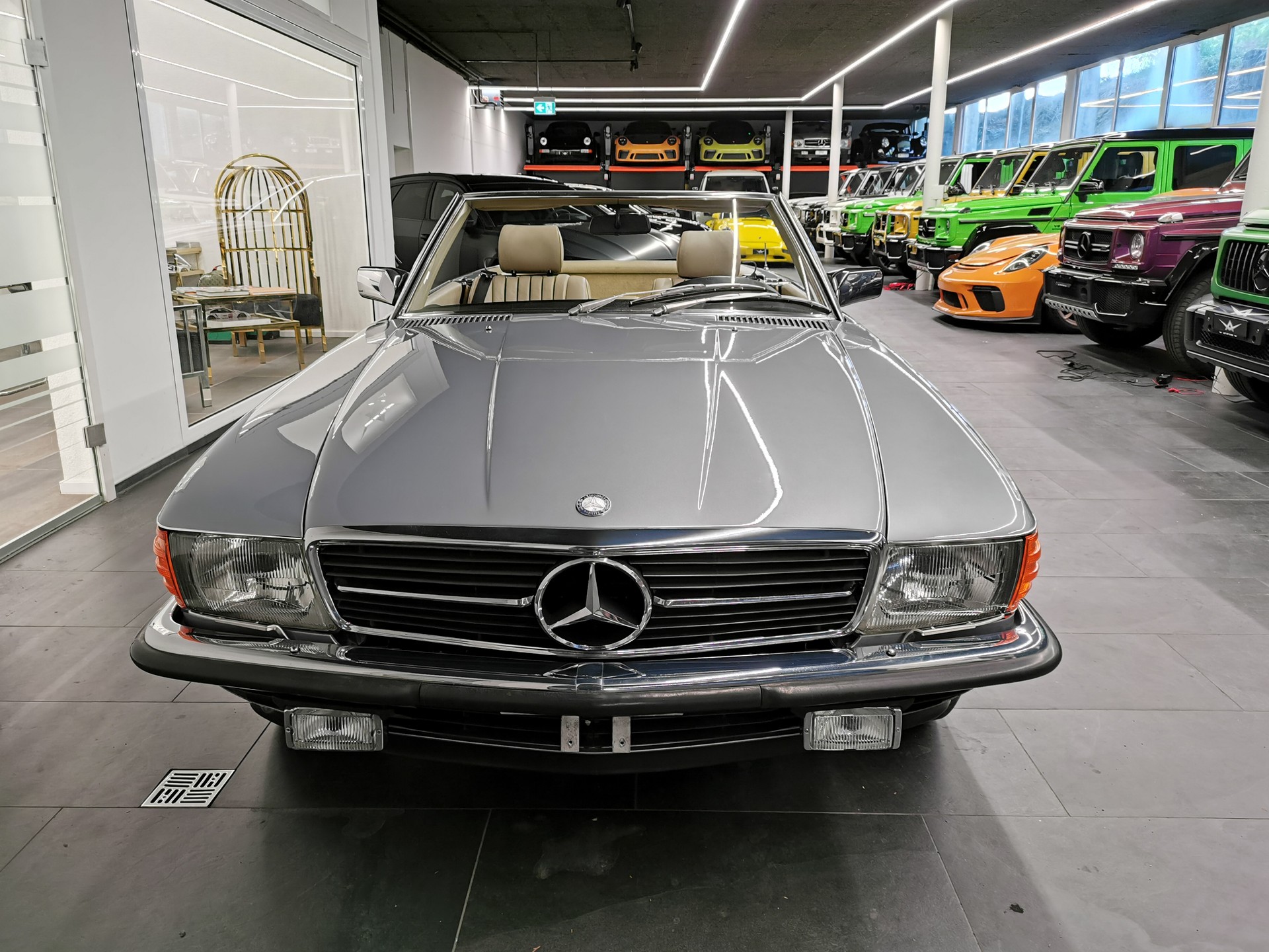 MERCEDES-BENZ SL-Class SL 280 KLIMA R 107 HARDTOP SILBERBLAU MÉT. /BEIGE LEDER 280 SL 185 PS GAR. ORIG. NUR 39' KM KLIMA VETERAN OLDTIMER-image-1