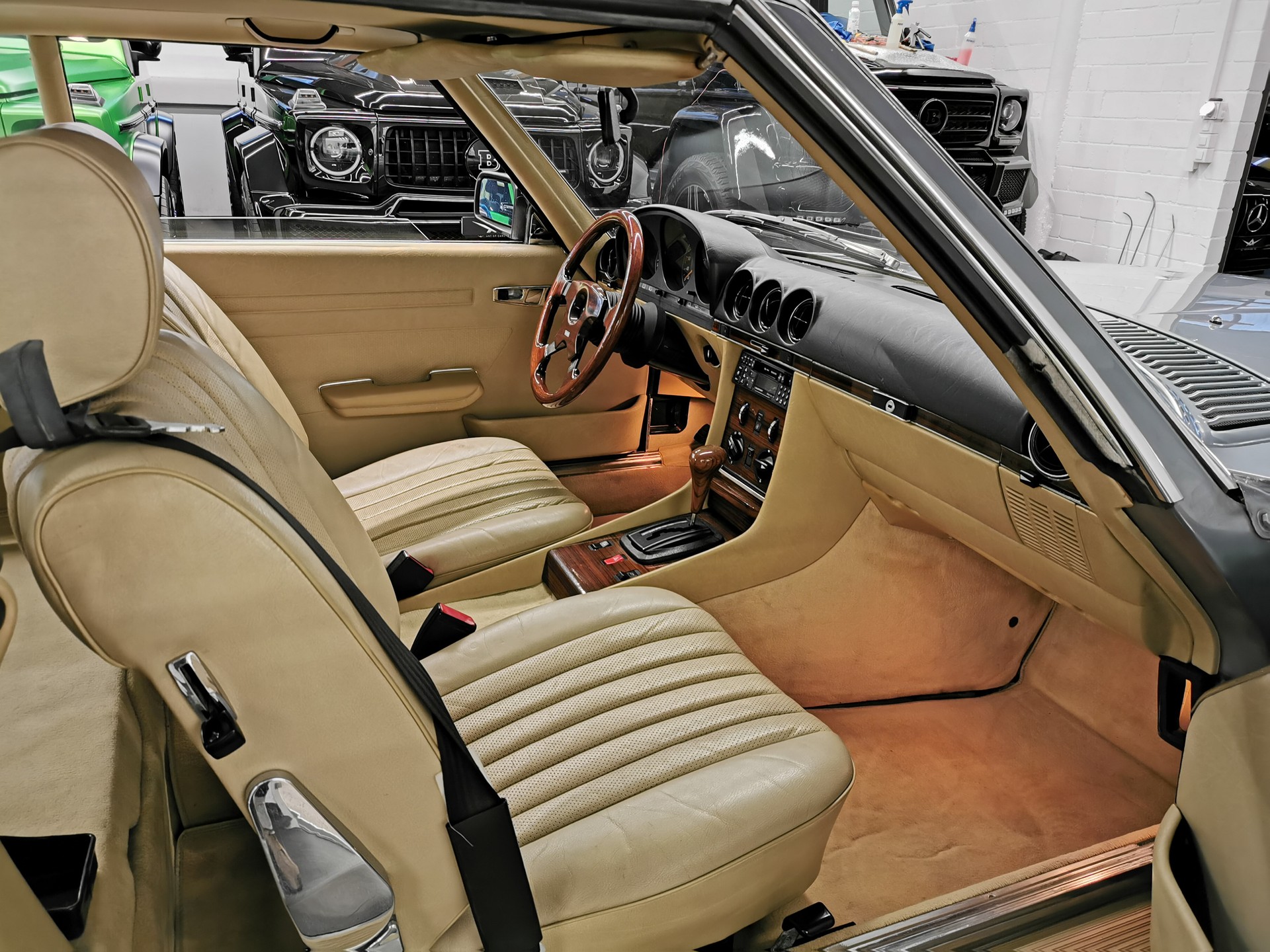 MERCEDES-BENZ SL-Class SL 280 KLIMA R 107 HARDTOP SILBERBLAU MÉT. /BEIGE LEDER 280 SL 185 PS GAR. ORIG. NUR 39' KM KLIMA VETERAN OLDTIMER-image-11