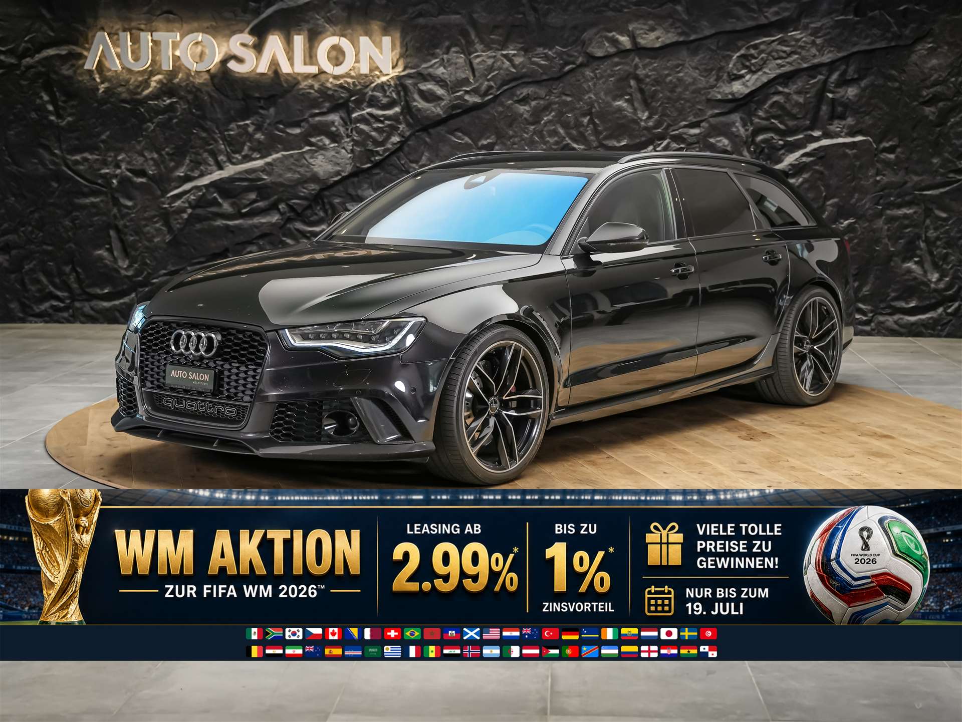 AUDI RS6 Avant 4.0 TFSI V8 quattro Tiptronic *BOSE Soundsystem*Abstandsregler*Sitzheizung*Valcona Leder*