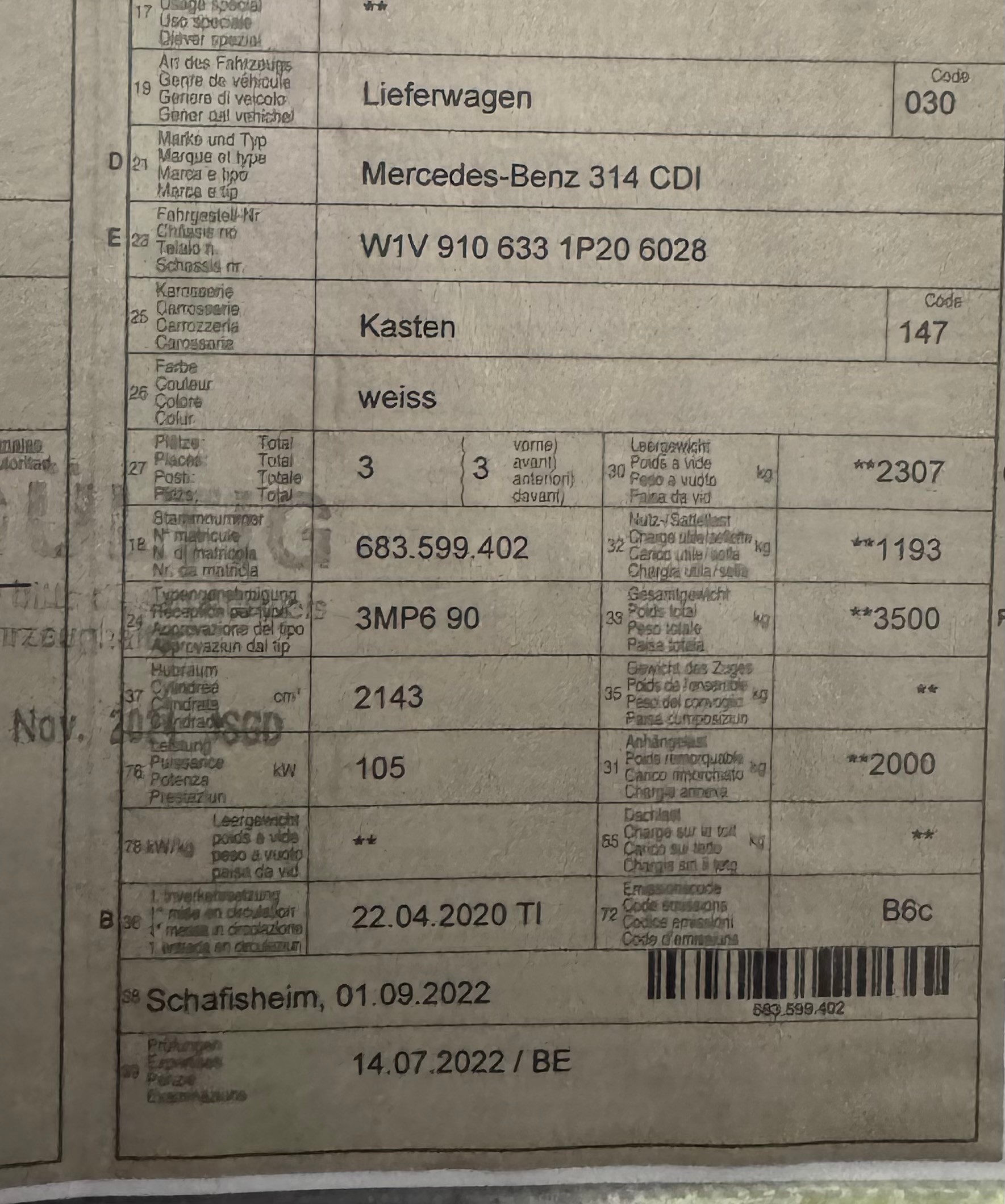MERCEDES-BENZ Sprinter 314 CDI Worker Standard-image-14