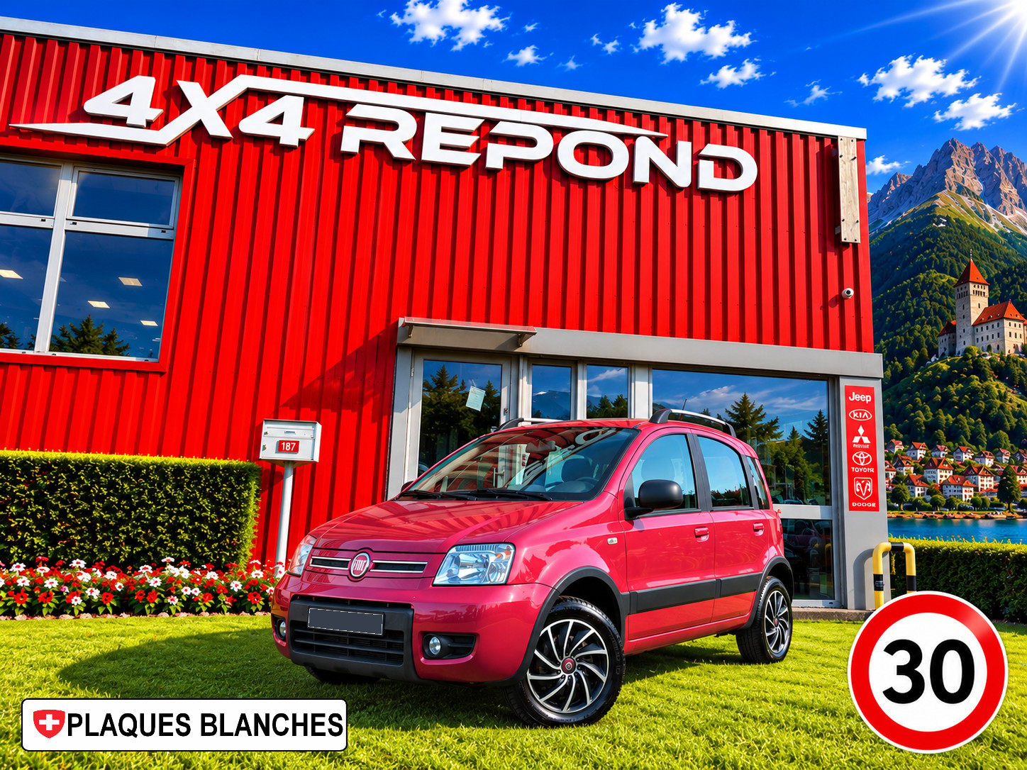 FIAT Panda 1.2 4x4 limitée à 30 km/h
