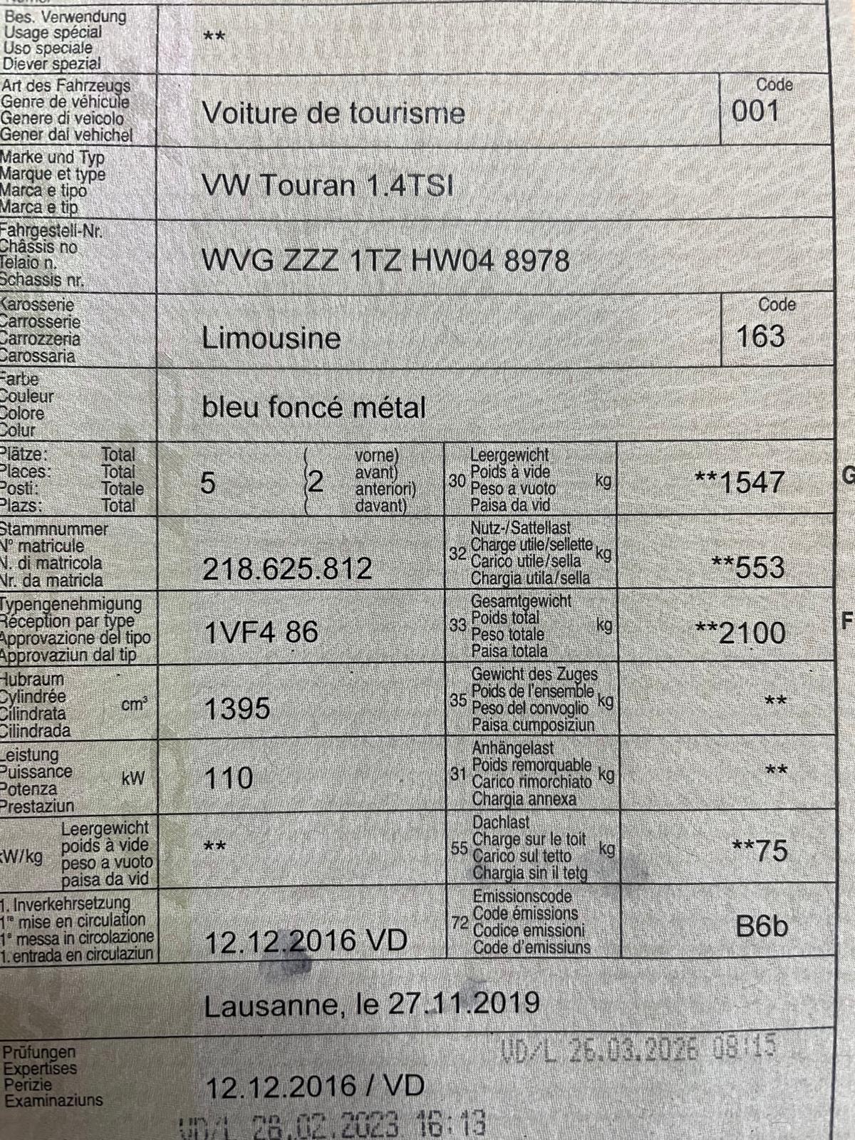 VW Touran 1.4 TSI BlueMotion Technology Trendline DSG-image-11