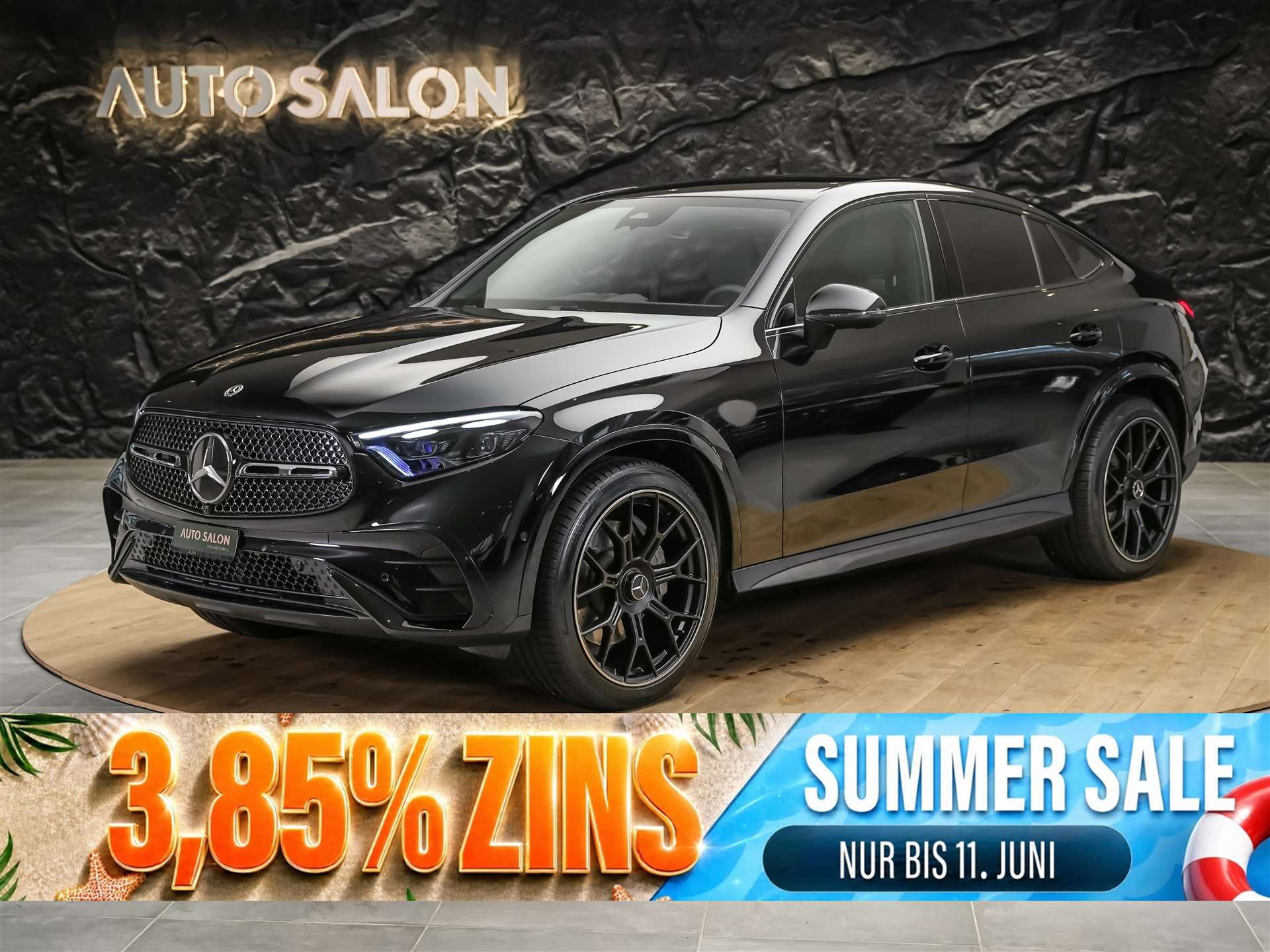 MERCEDES-BENZ GLC 200 AMG Line 4matic Coupé *Werksgarantie*21" Felgen*Night Paket*Abstandsregler*