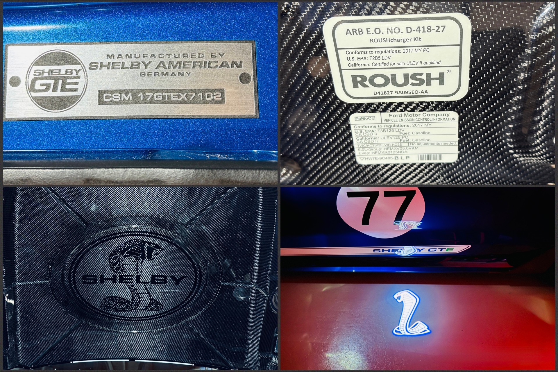 FORD Mustang Shelby GTE Roush „Blue Lightning“ ** Factory CSM Shelby GTE with full options **-image-15