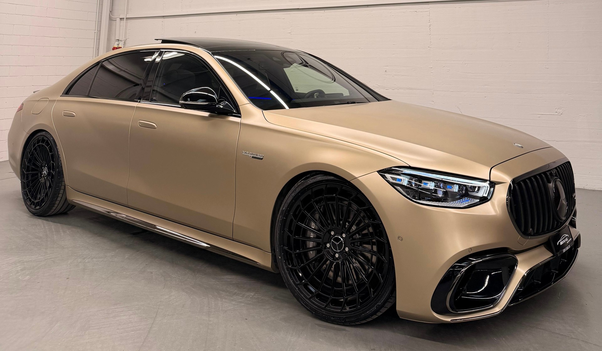 MERCEDES-BENZ S 63 AMG Limited Gold Matt Black E Performance 4Matic 802PS Lang Version Einzelstück Vollausstattung Gratisservice und Garantie-image-6