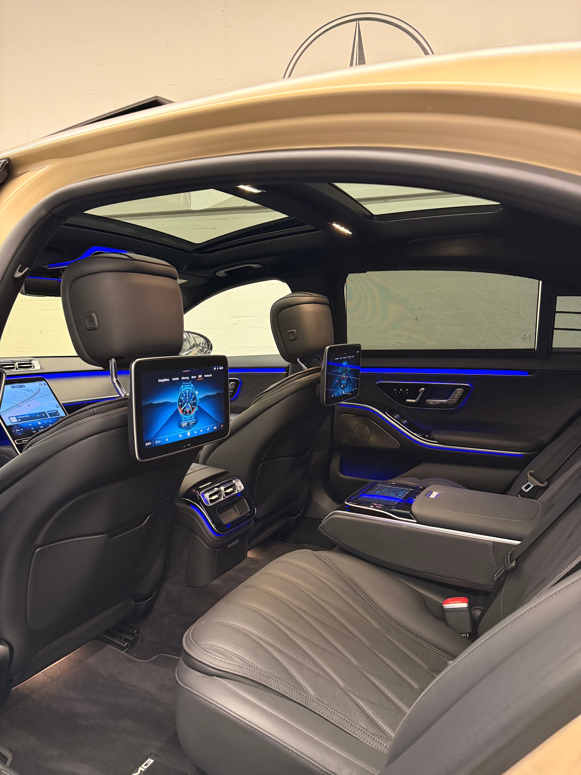 MERCEDES-BENZ S 63 AMG Limited Gold Matt Black E Performance 4Matic 802PS Lang Version Einzelstück Vollausstattung Gratisservice und Garantie-image-14