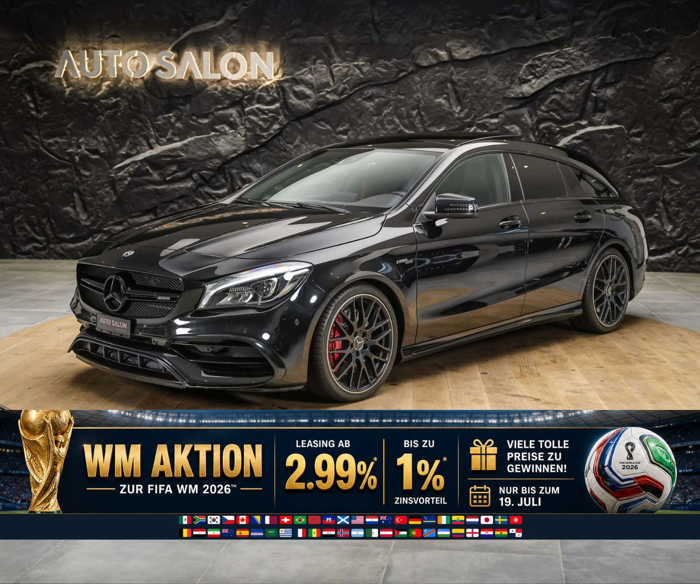 MERCEDES-BENZ CLA Shooting Brake 45 AMG 4Matic Speedshift *Facelift*Panorama*Sitzheizung*-image-0