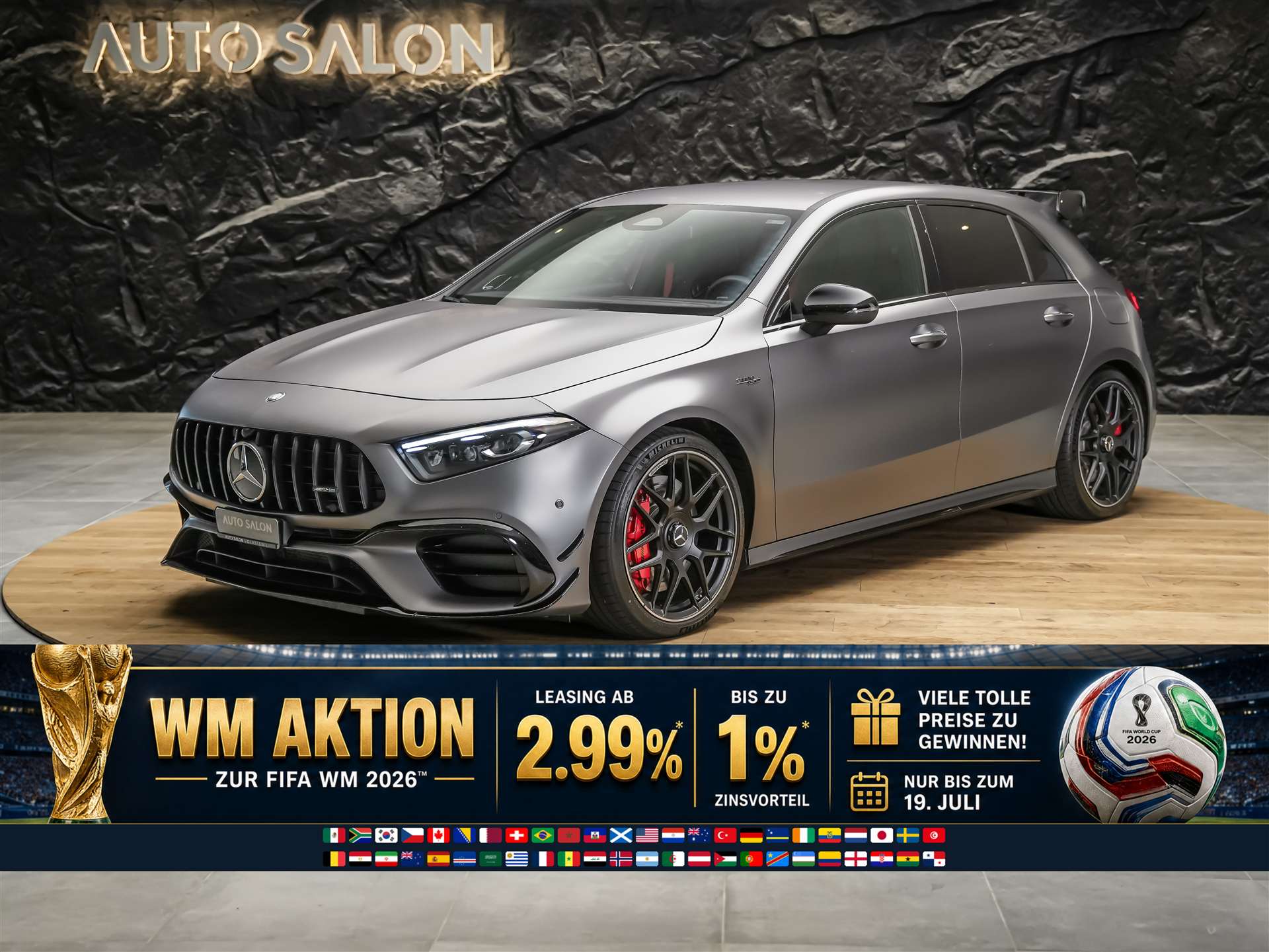 MERCEDES-BENZ A 45 S AMG 4matic+ *Werksgarantie*Abstandsregler*El. Sitze mit Memory*