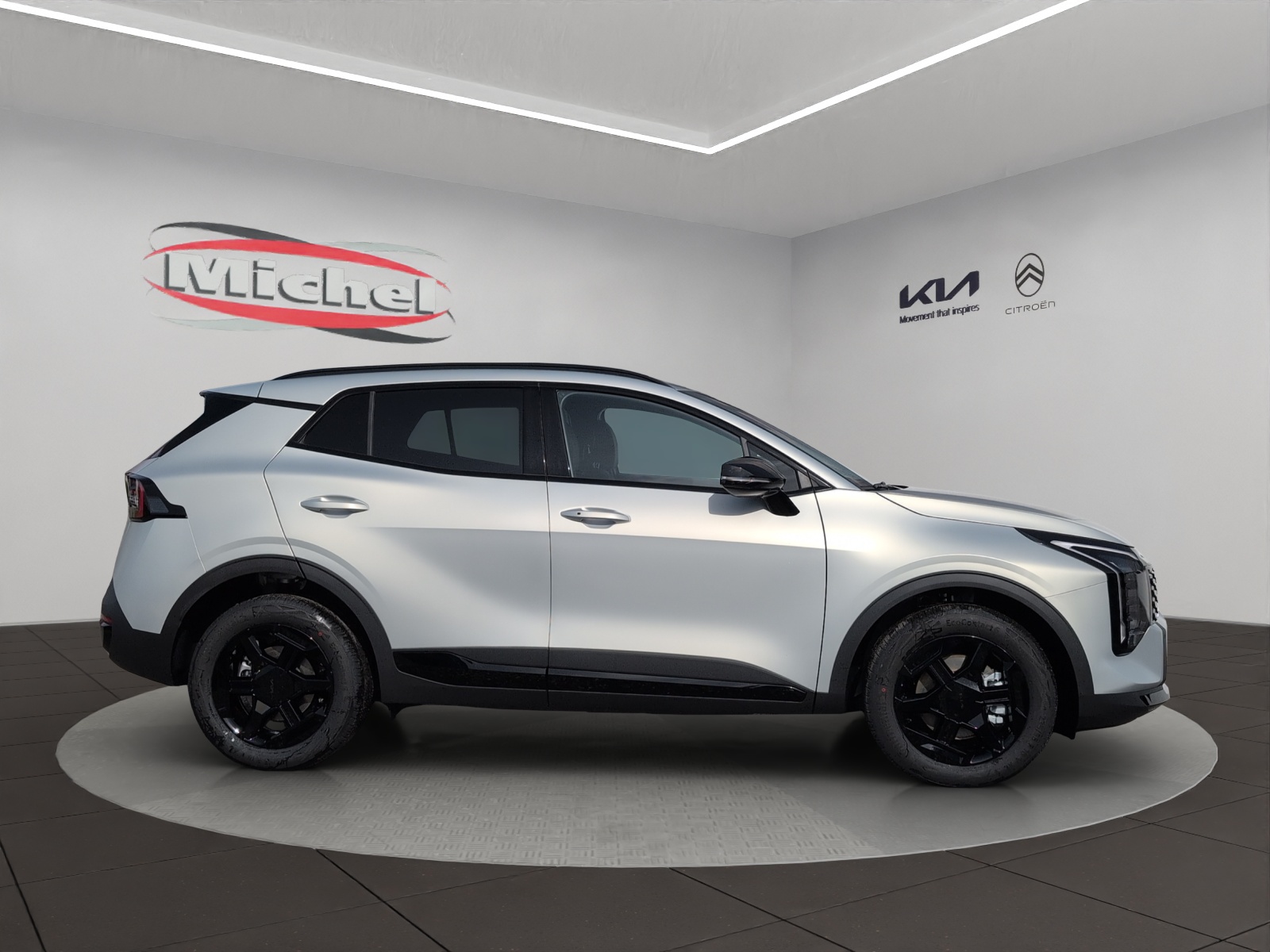 KIA Sportage 1.6T-GDi HEV Black Edition 4x4 Automat / **Sondermodell in Farbe Ivory Silver Matt**-image-3