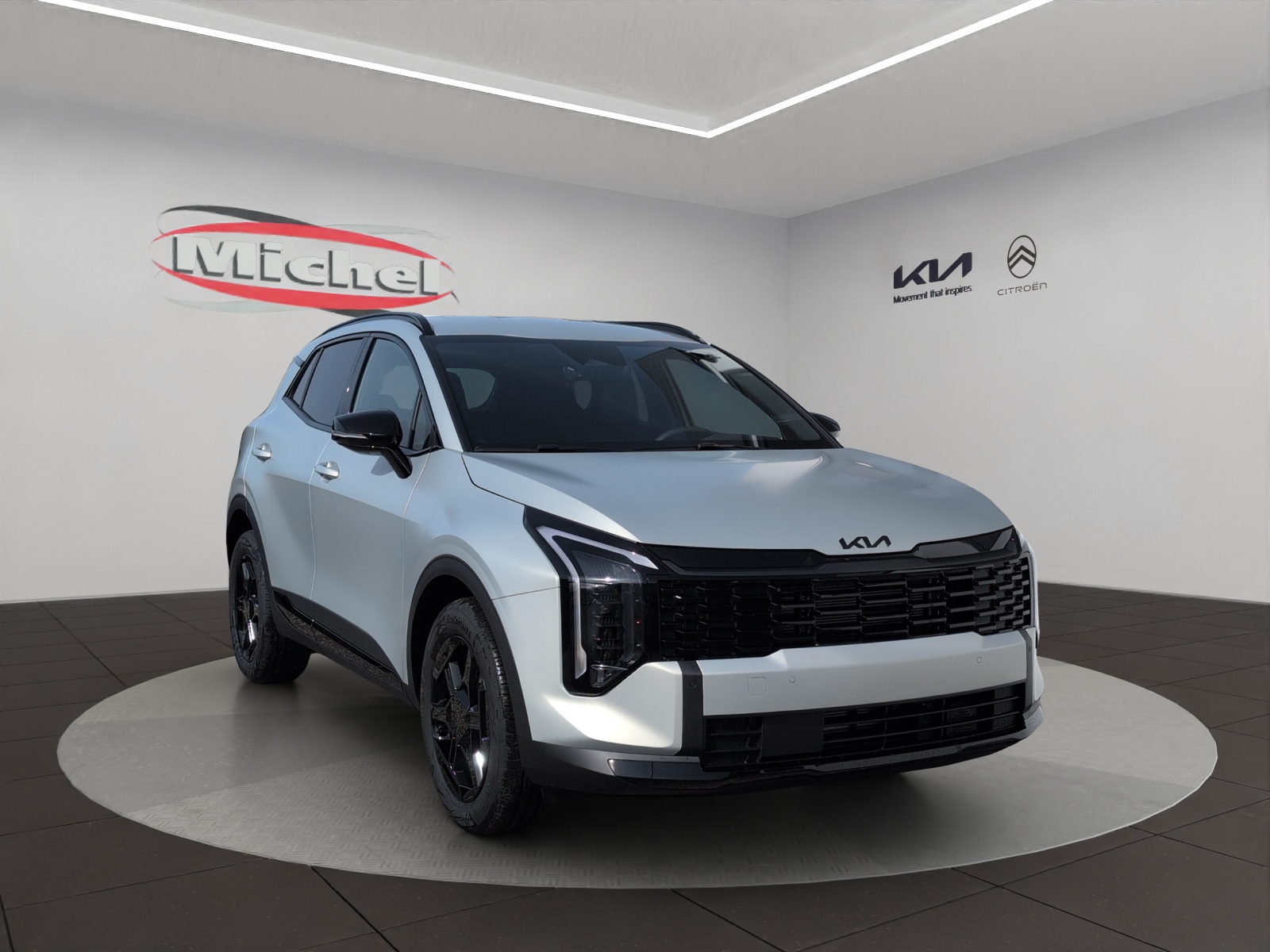 KIA Sportage 1.6T-GDi HEV Black Edition 4x4 Automat / **Sondermodell in Farbe Ivory Silver Matt**-image-2