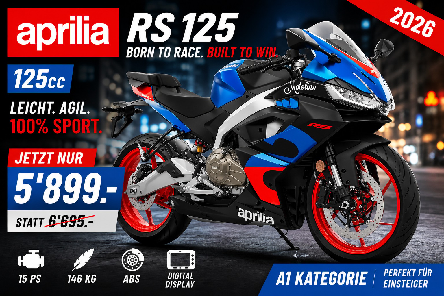 APRILIA RS 457 (35kW) E5+ (2026)