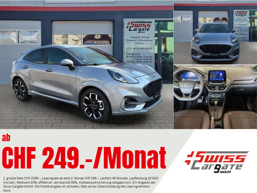 FORD Puma 1.0 MHEV ST-Line X Automat mit B&O + Winterreifen