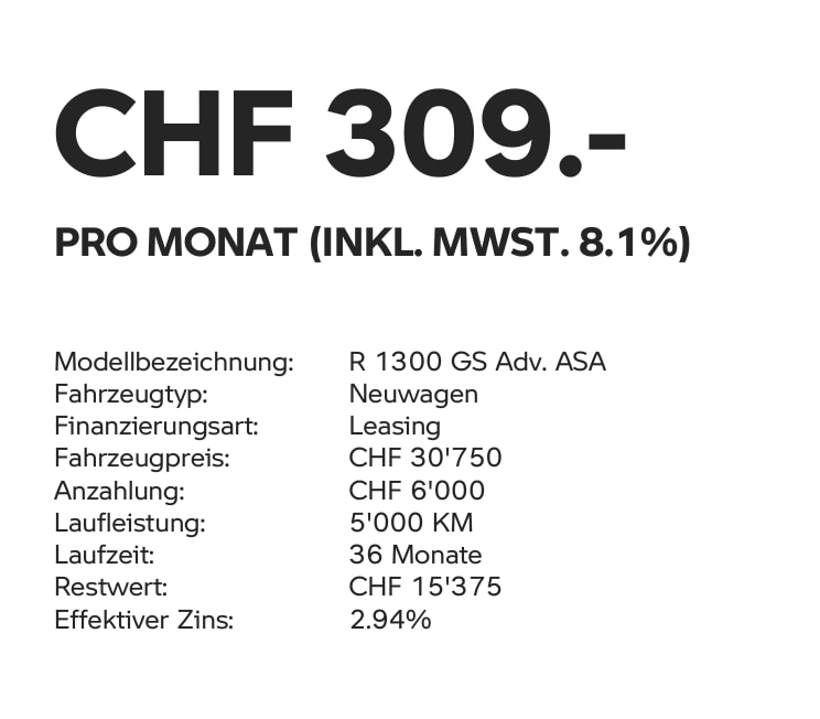 BMW R 1300 GS Adventure ASA - mit 2.94%-Leasing ab 309.-/Monat möglich*-image-4