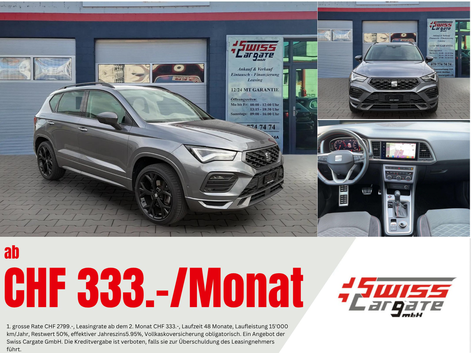 SEAT Ateca 2.0 TSI FR 4Drive DSG mit AHK & Panoramadach