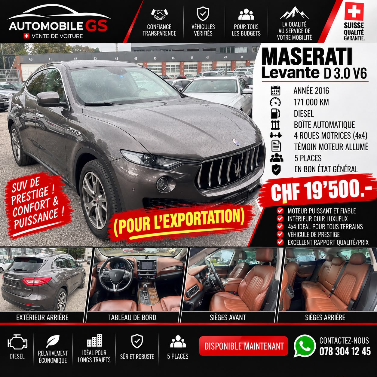 MASERATI Levante D 3.0 V6 Automatica