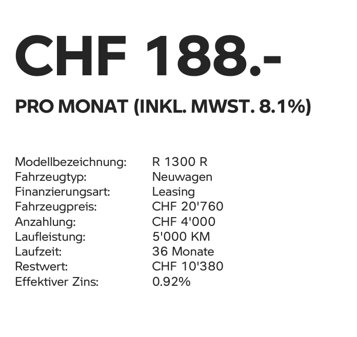BMW R 1300 R - mit 0.9%-Leasing ab 188.-/Monat möglich*-image-6