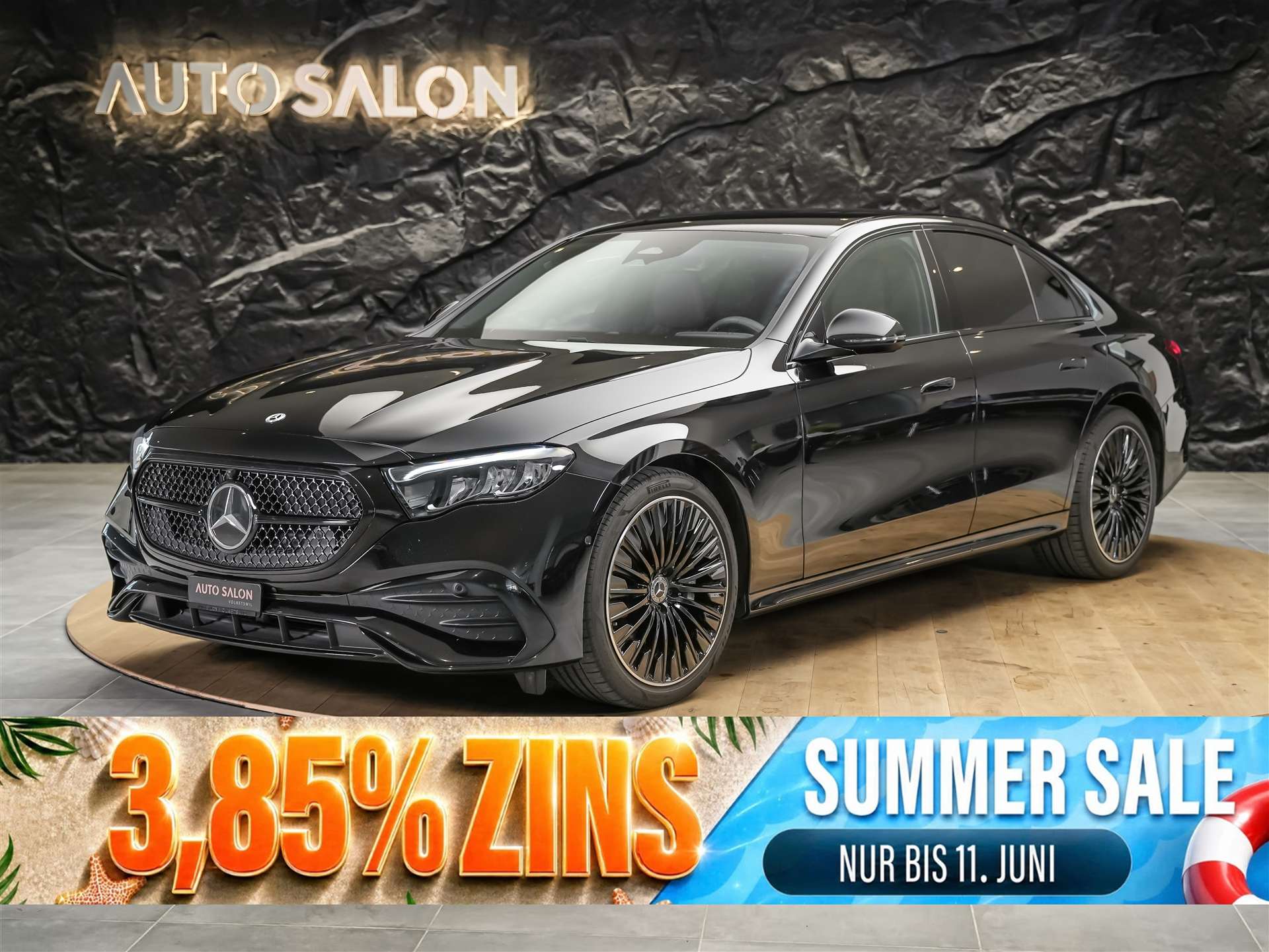 MERCEDES-BENZ E 220 d AMG Line *Werksgarantie*Supercreen*Standheizung*