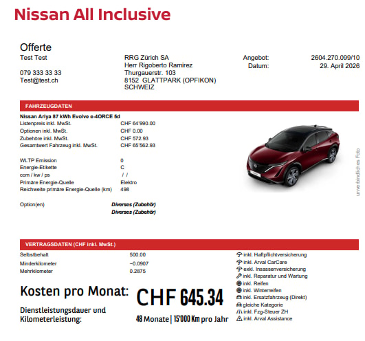 NISSAN Ariya 87 kWh e-4orce Advance Allrad-image-1